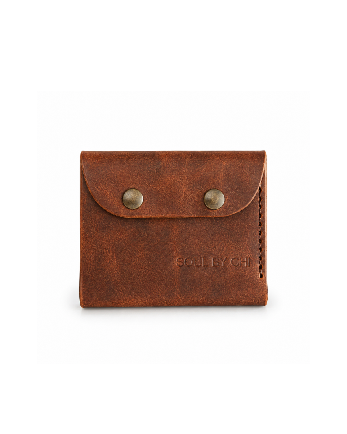 Coco çift düğme cüzdan — kahve | Renk: Kahve